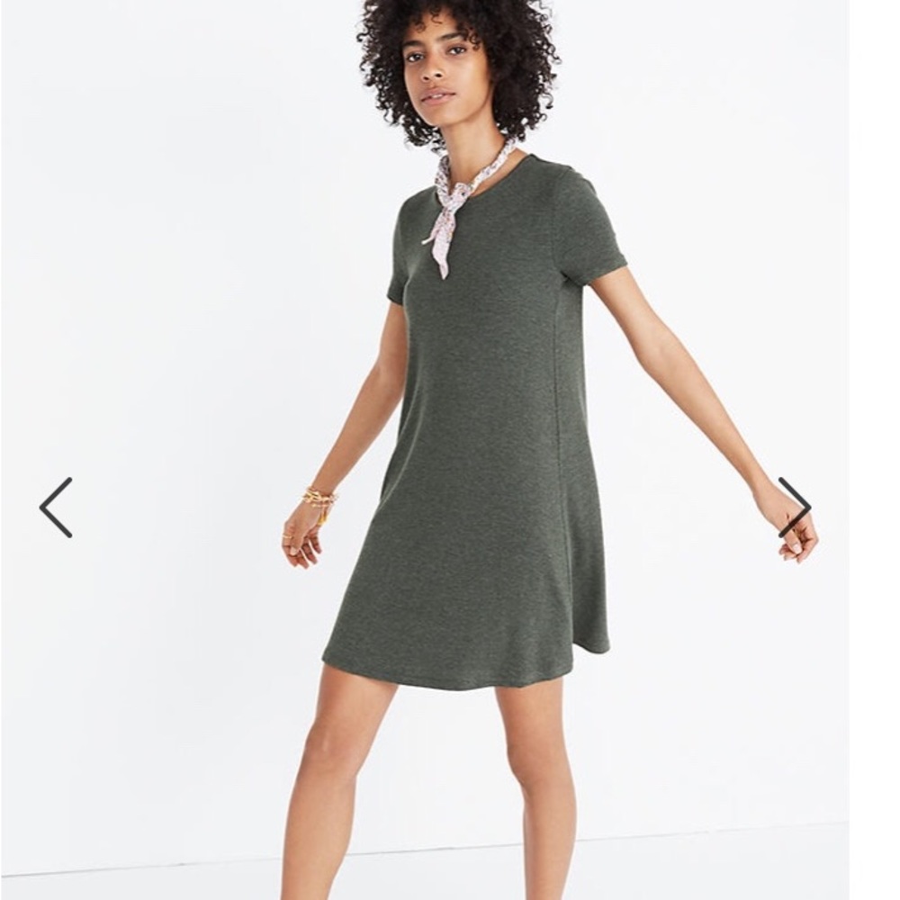 Madewell - Ribbed Swingy Tee Dress